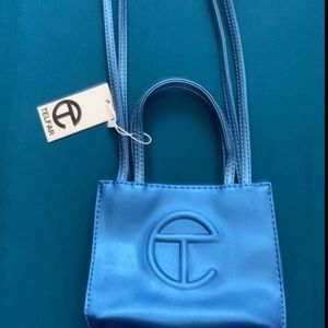 Small blue Telfar Shopping bag
